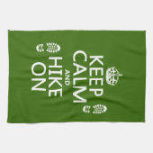 Behalten Sie Ruhe und Wanderung auf (irgendeine Geschirrtuch (Horizontal)