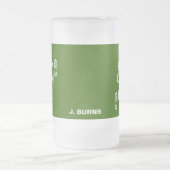 Behalten Sie Ruhe und Wanderung auf (irgendeine Mattglas Bierglas (Mittel)