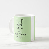 Behalten Sie Ruhe und Wanne, die putten Kaffeetasse (Vorderseite Links)