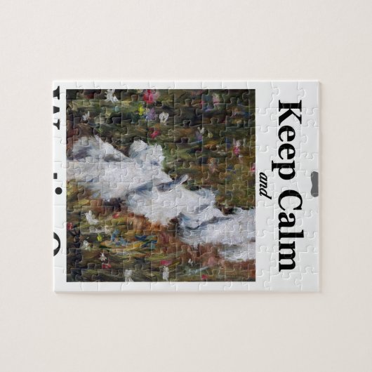 Behalten Sie Ruhe und Westie an, Puzzle (Horizontal)