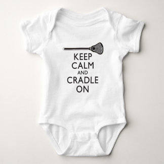 Behalten Sie Ruhe und Wiege auf Lacrosse Baby Strampler