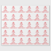 Behalten Sie Ruhe und wohnen Sie in Puerto Rico Geschenkpapier (Flach)