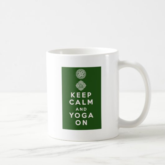 Behalten Sie Ruhe und Yoga an Kaffeetasse (Rechts)