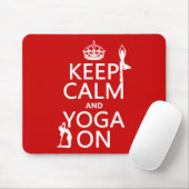 Behalten Sie Ruhe und Yoga auf (fertigen Sie Mousepad (Mit Mouse)