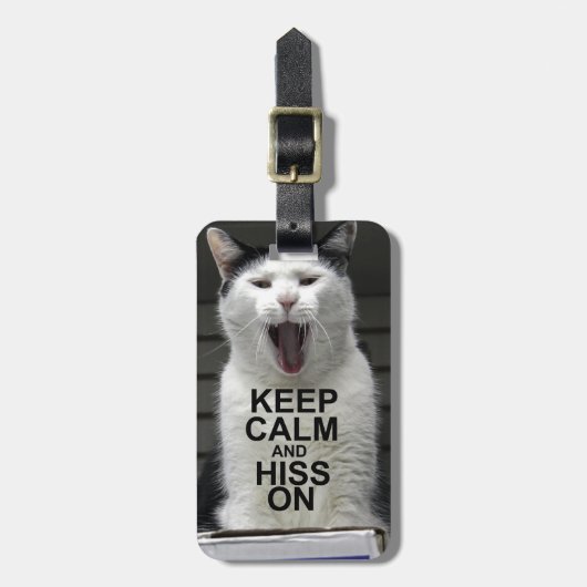 Behalten Sie Ruhe und zischen Sie an - Gepäckanhänger (Vorderseite vertikal)
