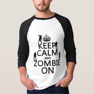 Behalten Sie Ruhe und Zombie auf (in irgendeiner T-Shirt