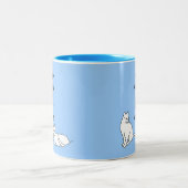 Behalten Sie Ruhe und Zweifarbige Tasse (Mittel)