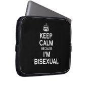 BEHALTEN Sie RUHE, WEIL ich BISEXUAL bin Laptopschutzhülle (Vorne Rechts)