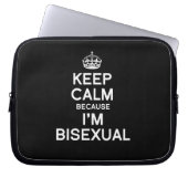 BEHALTEN Sie RUHE, WEIL ich BISEXUAL bin Laptopschutzhülle (Vorderseite)