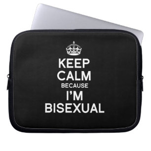 BEHALTEN Sie RUHE, WEIL ich BISEXUAL bin Laptopschutzhülle