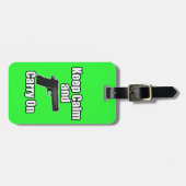 Behalten Sie Ruhe weiterzumachen Gepäckanhänger (Vorderseite horizontal)