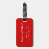 Behalten Sie Ruheund SpielClarinet (irgendeine Gepäckanhänger (Rückseite vertikal)