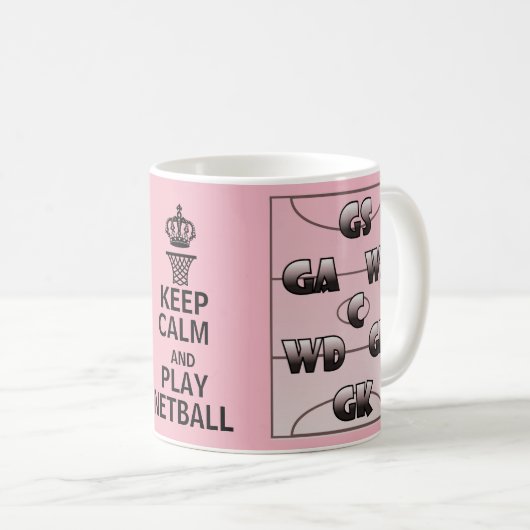 Behalten Sie Ruheund Spielnetball-Positionen Kaffeetasse (VorderseiteRechts)