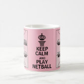Behalten Sie Ruheund Spielnetball-Positionen Kaffeetasse (Mittel)