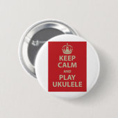 Behalten Sie Ruheund SpielUkulele Button (Vorne & Hinten)