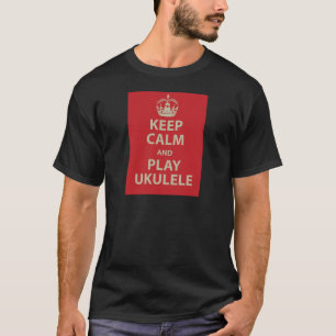Behalten Sie Ruheund SpielUkulele T-Shirt