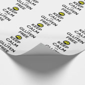 Behalten Sie ruhig es ist das freie Gluten Geschenkpapier (Ecke)