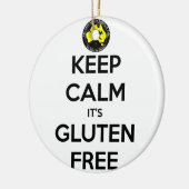 Behalten Sie ruhig es ist das freie Gluten Keramik Ornament (Links)