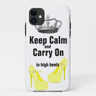 Behalten Sie ruhig, hohe Fersen-Schuhe iPhone 5 11 Hülle