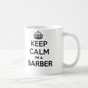 Behalten Sie ruhig ich sind Friseur-Weiß-Tasse Kaffeetasse