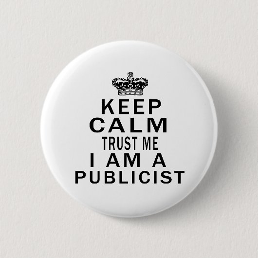 Behalten Sie ruhig, mir zu vertrauen, den ich ein Button (Vorderseite)
