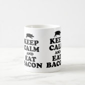 BEHALTEN SIE RUHIG U. ESSEN SIE SPECK-TASSE KAFFEETASSE (Mittel)