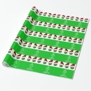 Behalten Sie ruhig u. essen Sie Sprösslinge Geschenkpapier