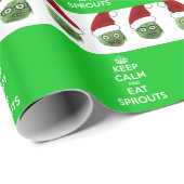 Behalten Sie ruhig u. essen Sie Sprösslinge Geschenkpapier (Rolleneckpunkt)