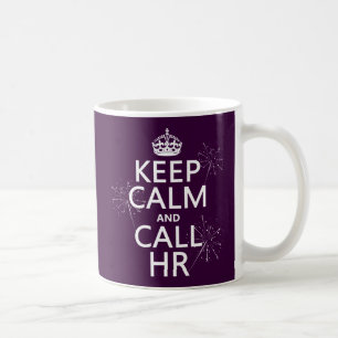 Behalten Sie ruhig und Anruf Stunde (irgendeine Kaffeetasse