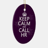 Behalten Sie ruhig und Anruf Stunde (irgendeine Keramik Ornament (Rechts)