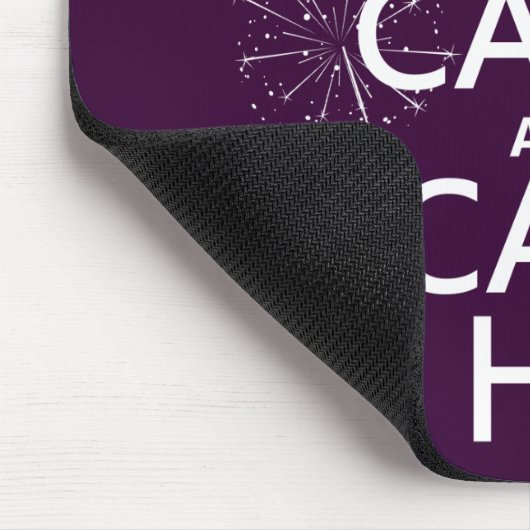 Behalten Sie ruhig und Anruf Stunde (irgendeine Mousepad (Ecke)