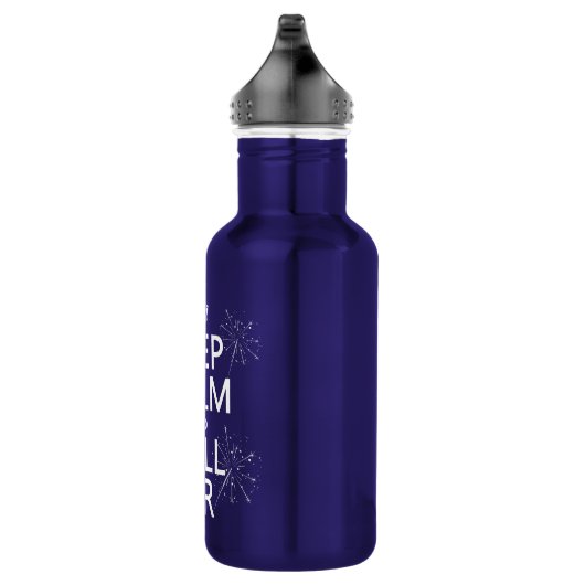 Behalten Sie ruhig und Anruf Stunde (irgendeine Trinkflasche (Rechts)