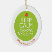 Behalten Sie ruhig und bauen Sie Veggies 2 an Keramikornament (Rechts)