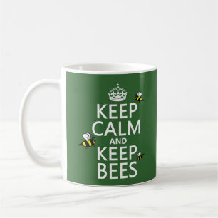 Behalten Sie ruhig und behalten Sie Bienen - alle Kaffeetasse
