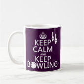 Behalten Sie ruhig und behalten Sie Bowling - alle Kaffeetasse (Links)
