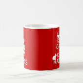 Behalten Sie ruhig und behalten Sie Kaninchen - Kaffeetasse (Mittel)