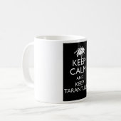 Behalten Sie ruhig und behalten Sie Tarantulas Kaffeetasse (Vorderseite Links)