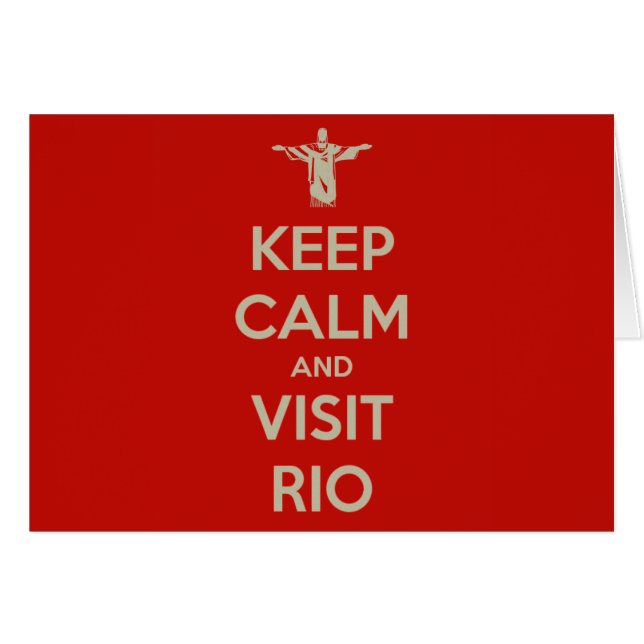 Behalten Sie ruhig und Besuch Rio (Vorderseite (Horizontal))