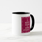 Behalten Sie ruhig und bleibe Sie Hyggelig Tasse (VorderseiteRechts)