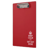 Behalten Sie ruhig und erhalten Sie Material Klemmbrett (Links)