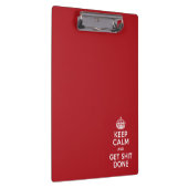 Behalten Sie ruhig und erhalten Sie Material Klemmbrett (Rechts)