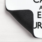 Behalten Sie ruhig und essen Sie Burger Mousepad (Ecke)