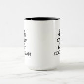 Behalten Sie ruhig und essen Sie Eiscreme Tasse (Zentrum)