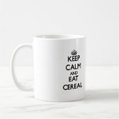 Behalten Sie ruhig und essen Sie Getreide Kaffeetasse (Links)