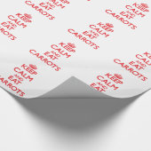 Behalten Sie ruhig und essen Sie Karotten Geschenkpapier (Ecke)