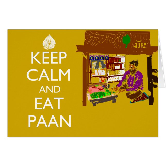 Behalten Sie ruhig und essen Sie Paan (Vorderseite (Horizontal))