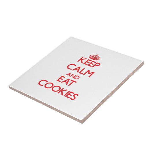 Behalten Sie ruhig und essen Sie Plätzchen Fliese (Seite)