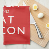 Behalten Sie ruhig und essen Sie Speck Handtuch (Viertel Falte)