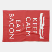 Behalten Sie ruhig und essen Sie Speck Handtuch (Horizontal)