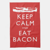 Behalten Sie ruhig und essen Sie Speck Handtuch (Vertikal)